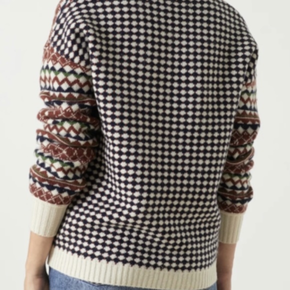 Leon & Harper Jacquard Wool Blend Sweater Size: Small - Picture 2 of 12